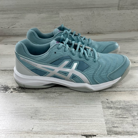 Asics Shoes Asics Womens Gel Dedicate 6 Running Shoes Sky Blue Size